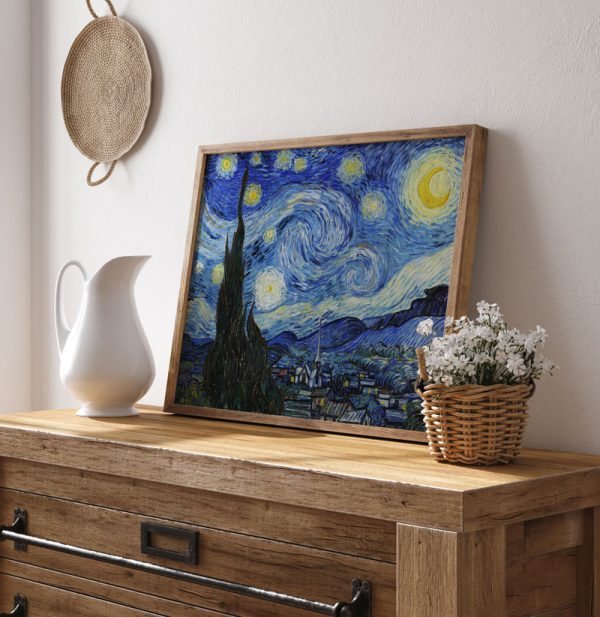 Starry Night by Van Gogh - Görsel 5