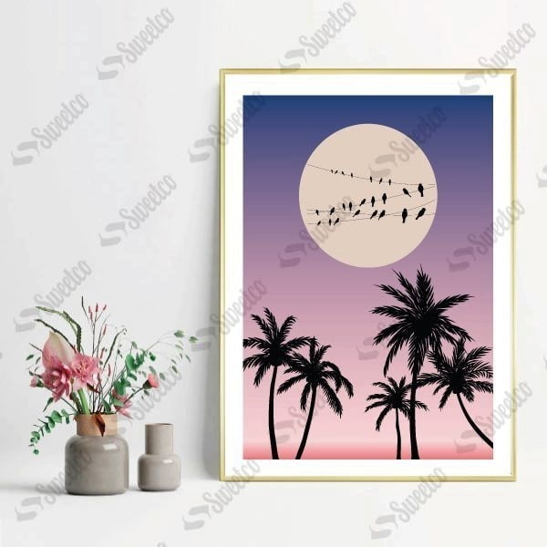 Palm and Moon