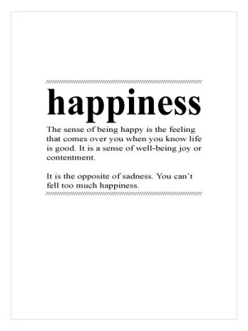 Happiness Noun