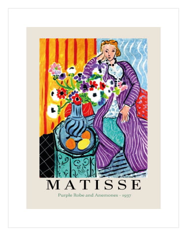 Matisse Purple Robe and Anemones -1937 