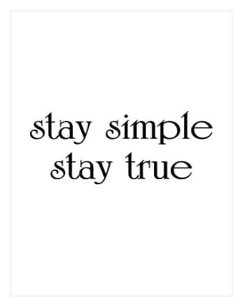 Stay Simple No2