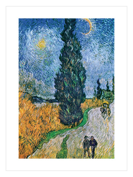 Vincent van Gogh Road with Cypresses 