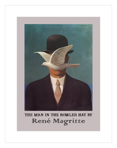 The Man In The Bowler Hat by René Magritte 