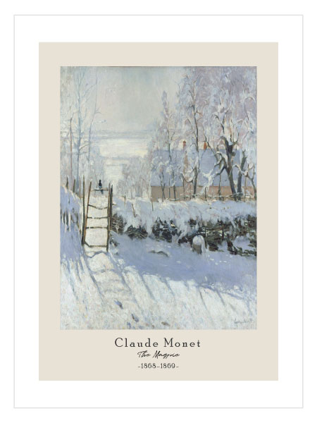 The Magpie by Claude Monet 