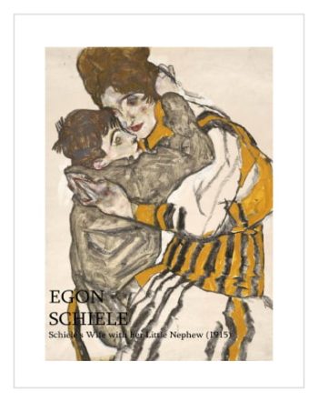 Schiele’s Wife with Her Little Nephew by Egon SCHIELE
