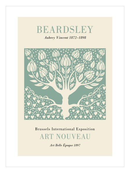 Aubrey Beardsley Art Nouveau No1 