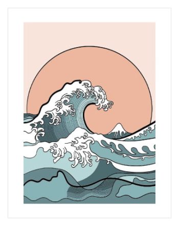 Illustration Ocean Wave