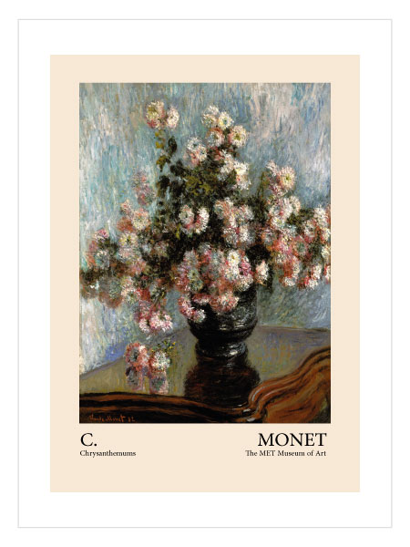 Claude Monet Chrysanthemums 