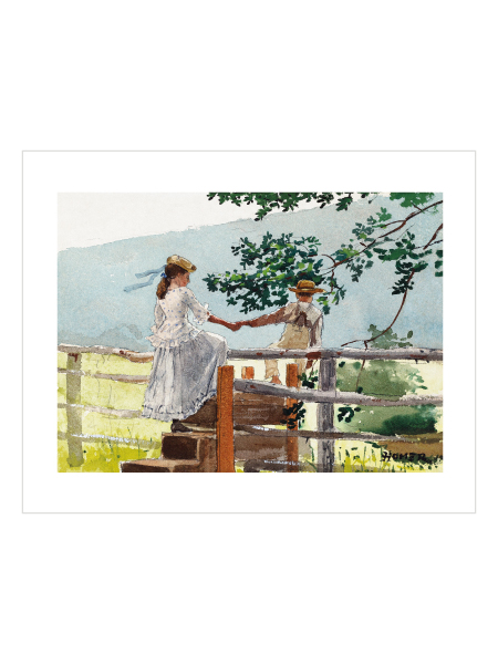 On the Stile by Winslow Homer 