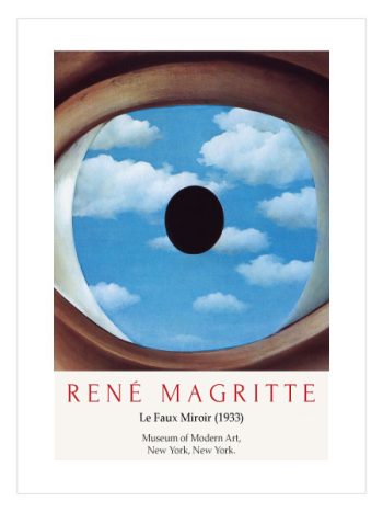 The False Mirror by René Magritte