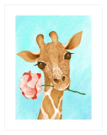 Watercolor Giraffe