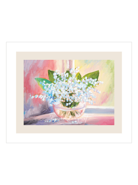 Oil Painting of Colorful Flowers in Vase NO2 