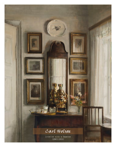 Interior with a Samovar by Carl Holsøe 