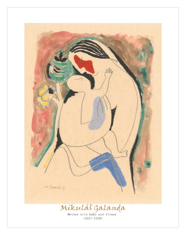 Mother With Baby by Mikuláš Galanda 
