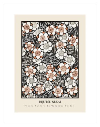 Flower Pattern by Watanabe Seitei