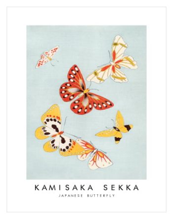 Japanese Butterfly by Kamisaka Sekka No1