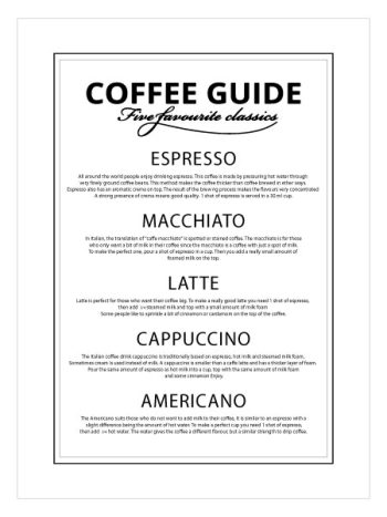 Coffee Guide No1
