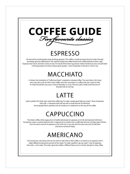 Coffee Guide No1 