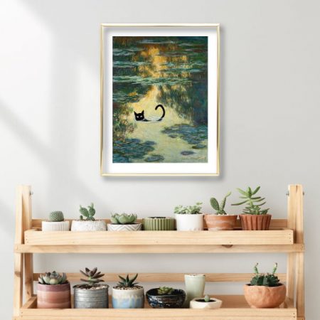 Claude Monet Cat Series