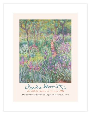 The Artist’s Garden in Giverny  by Claude Monet