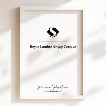 Beyaz Lamine Ahşap Çerçeve