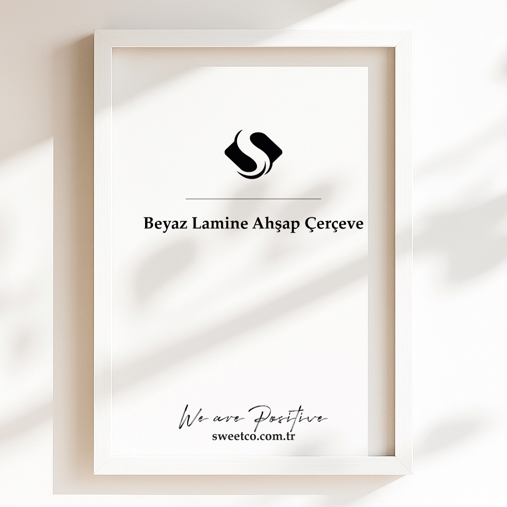 Beyaz Lamine Ahşap Çerçeve