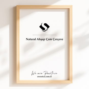 Natural Ahşap Çam Çerçeve