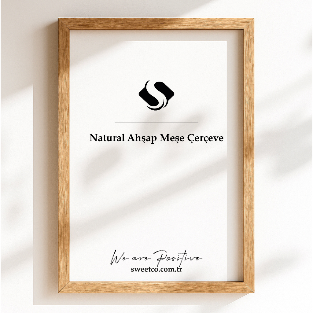 Natural Ahşap Meşe Çerçeve