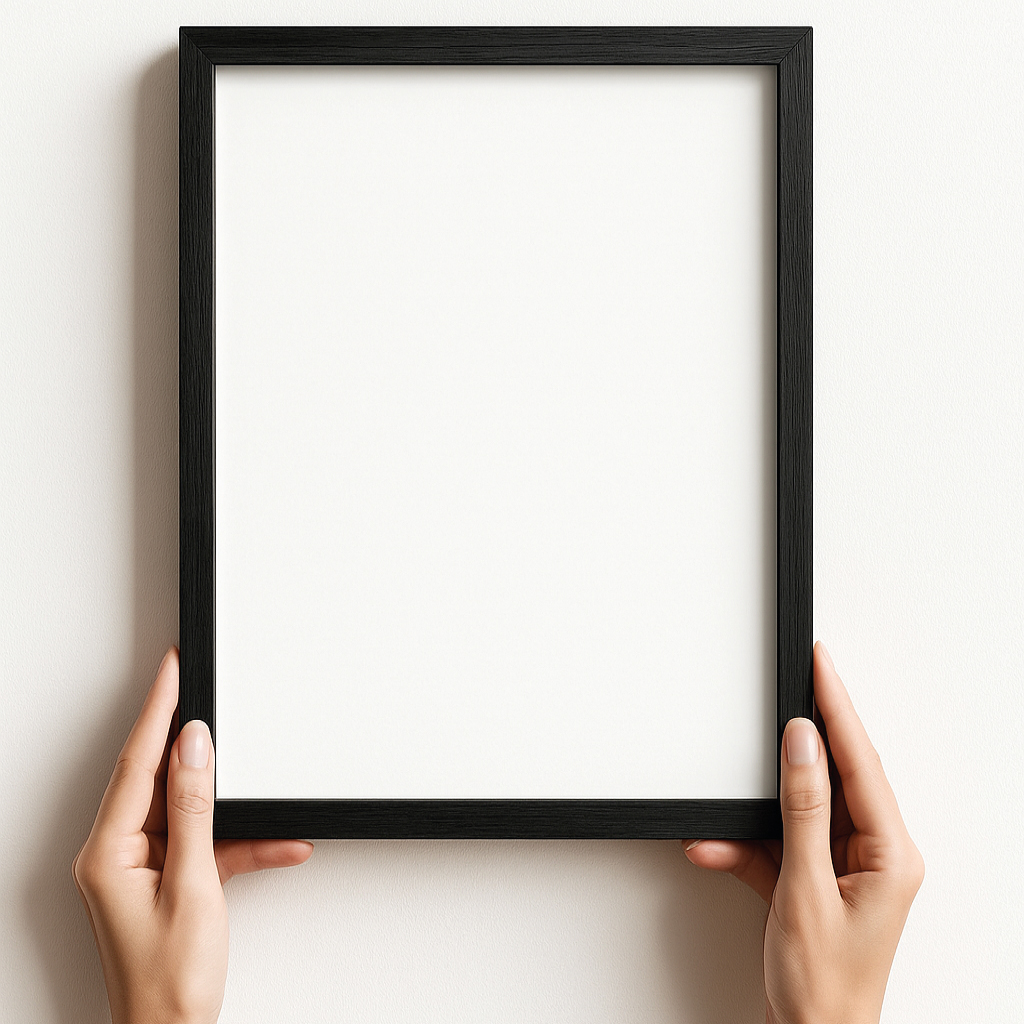 Siyah Ahşap Çerçeve - Görsel 4
