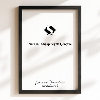 Siyah Ahşap Çerçeve