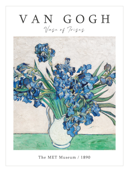 Vase of Irises By Van Gogh 