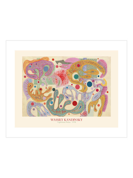 Capricious Forms by Wassily Kandinsky Poster – Soyut Sanat Eseri - Sweetco