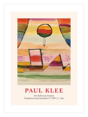 Der Ballon im Fenster by Paul Klee