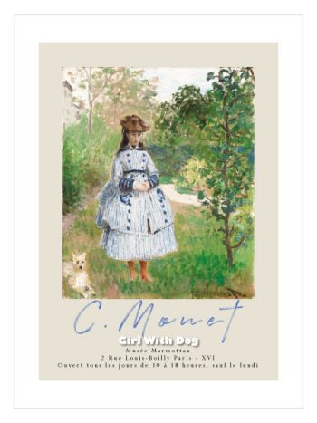 Girl with Dog by Claude Monet