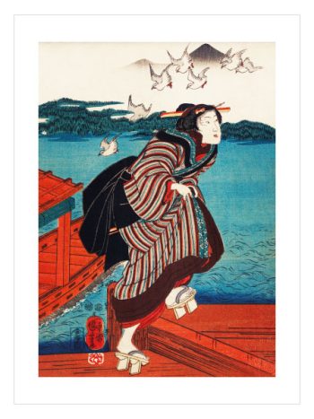 Sanbashi no Onna by Utagawa Kuniyoshi