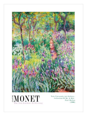 The Iris Garden At Giverny by Claude Monet