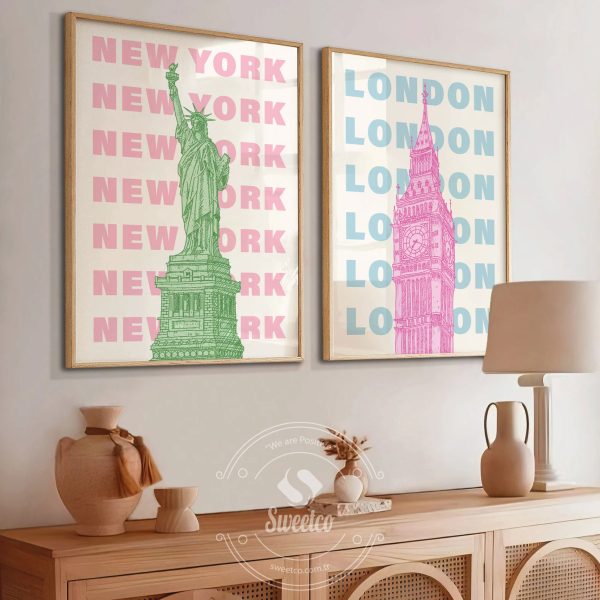 New York & London Set