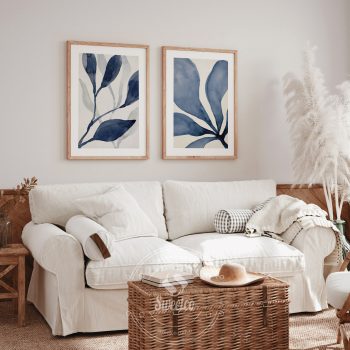 Blue Leaves Set