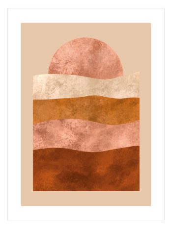 Orange Abstract Sun