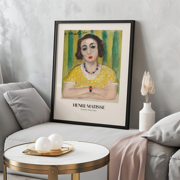 Henriette, Robe Jaune by Henri Matisse - Görsel 3