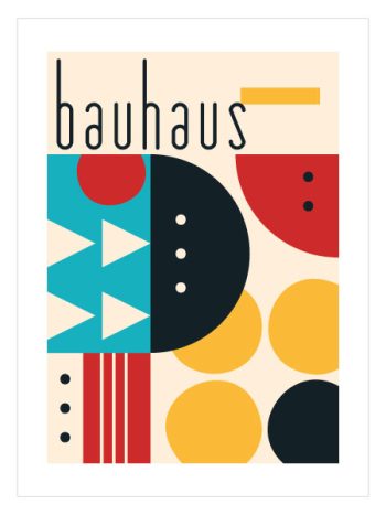 Bauhaus Geometric No3