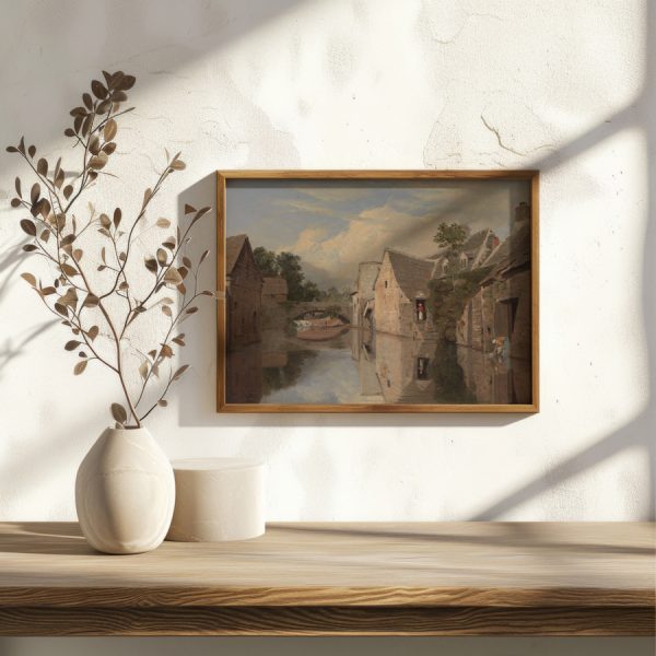 Cottages by a River - Görsel 3