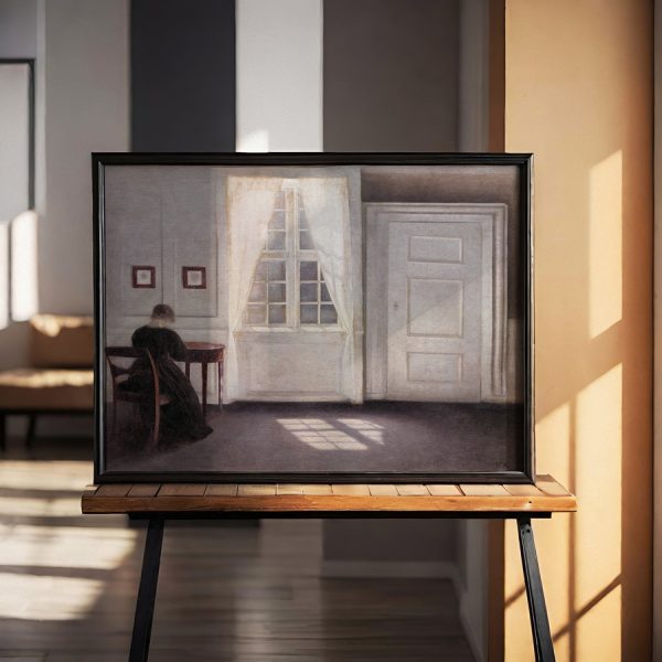 Interior in Strandgade by Vilhelm Hammershoi - Görsel 3
