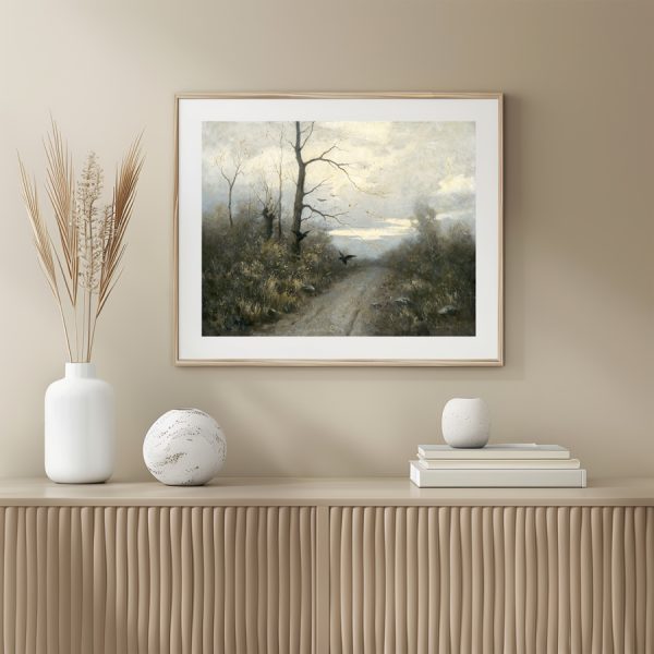 Winter Landscape by Felician Moczik - Görsel 3