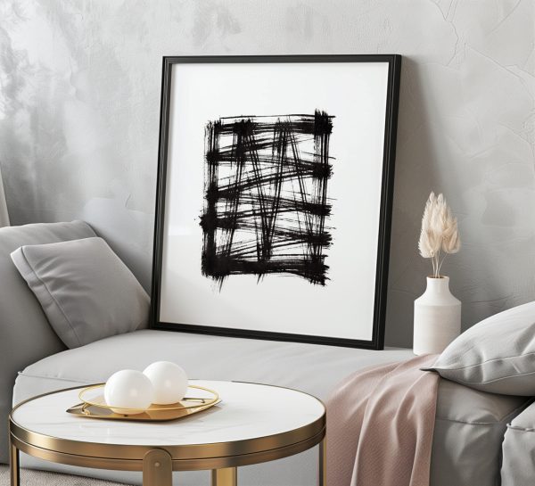 Black Brush Stroke No1 - Görsel 3