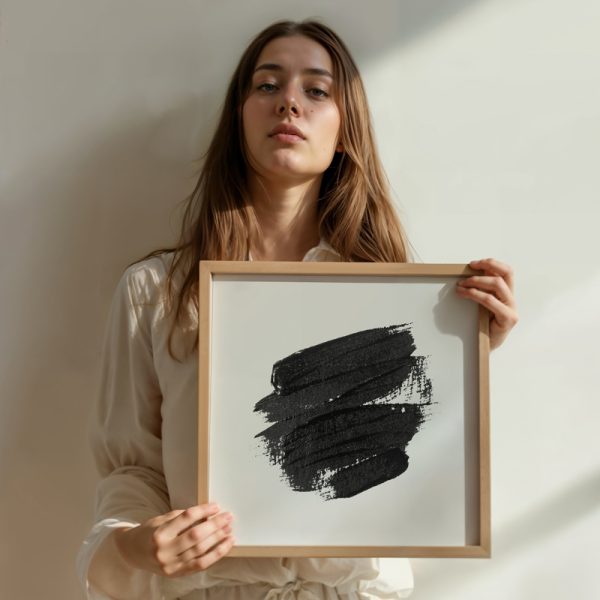 Black Brush Stroke No3 - Görsel 3