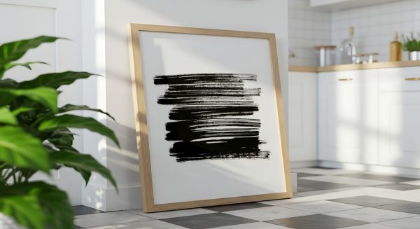 Black Brush Stroke No4 - Görsel 3