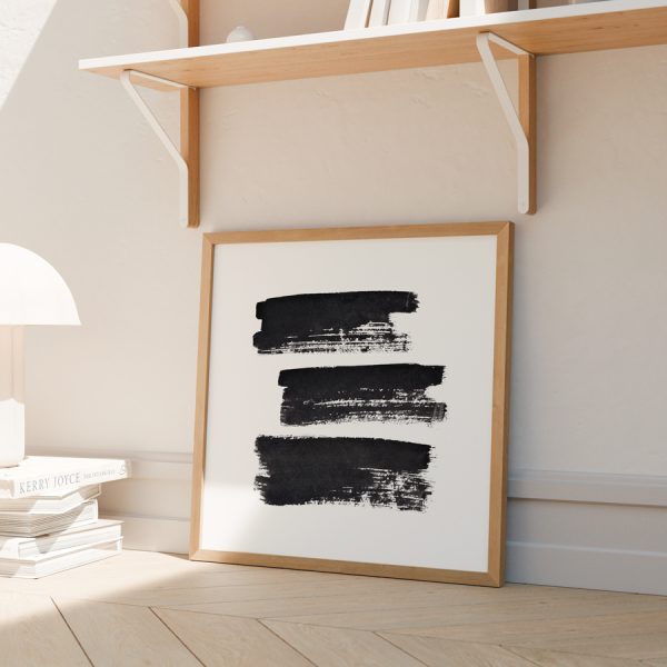 Black Brush Stroke No6 - Görsel 3