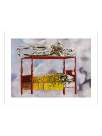 The Dream by Frida Kahlo Poster – Sürrealist ve Sembolik Sanat