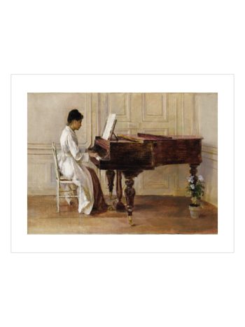 At the Piano by Theodore Robinson Poster